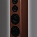 Bryston Model T speaker in wood veneer.