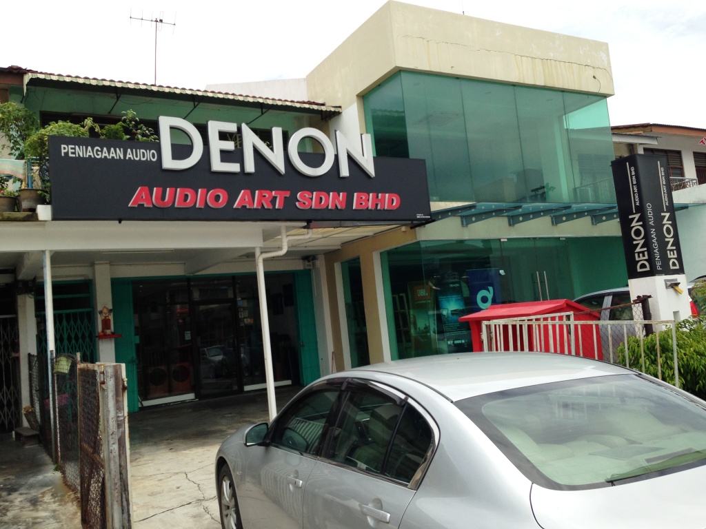 The front facade of Audio Art, Ipoh