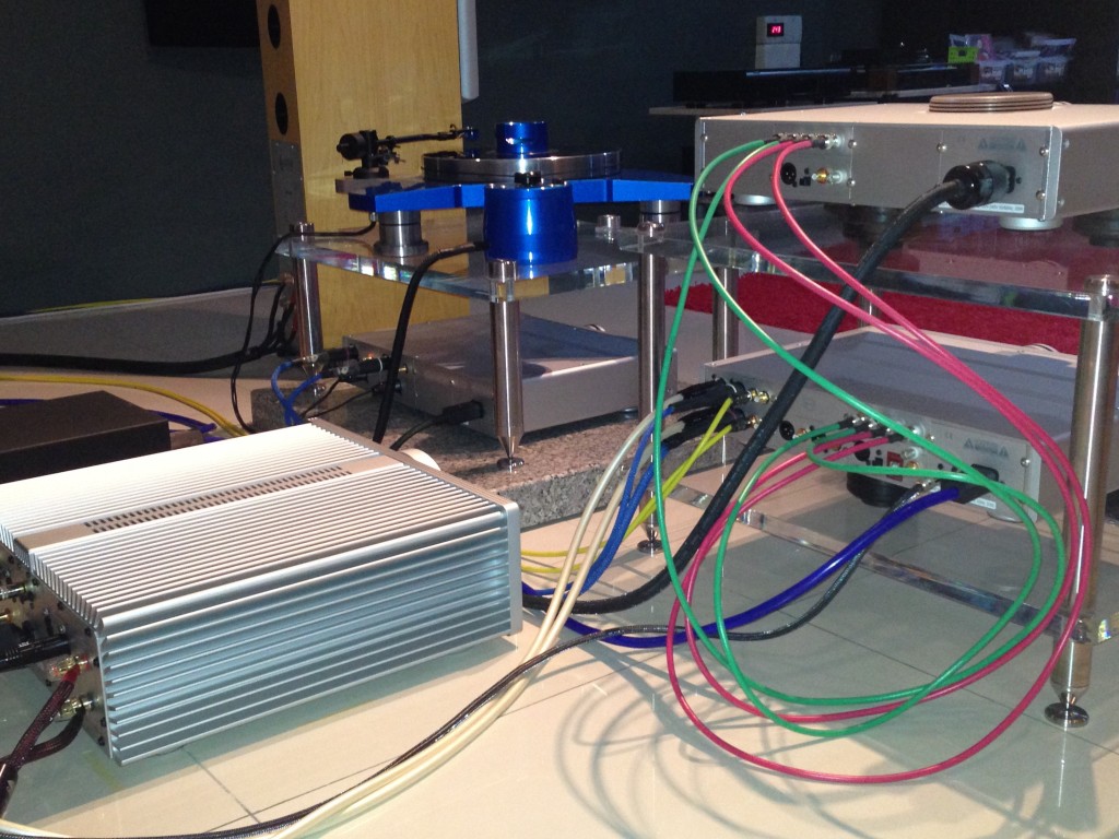 The CS2 power amp resides behind the racks