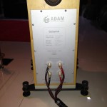 The Adam speakers are bi-wired with Audioquest cables