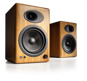 The Beautifully crafted A5+ desktop speakers from Audioengine