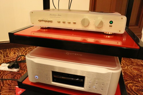 The FMM Acoustics preamp and Esoteric CD player complete Absolute Sound's system.