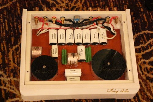 The crossover of the Clarisys speakers.