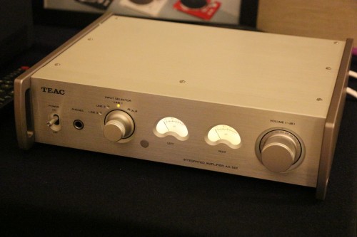 The lower-range Focal speakers were driven by a Teac integrated amp