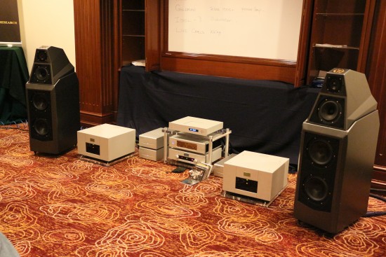 Rocking good sound was heard from the Wilson Sasha/Goldmund system.
