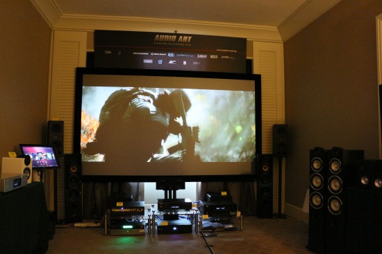 Audio Art's conventional AV system sounded good. The picture quality was commendable too.