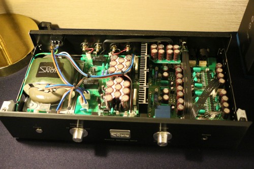 The circuitry of the Soul Note SA710 Near Field Monitor amp.
