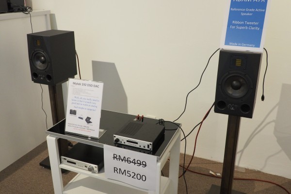 This was the system that surprised me. It consisted of a Mytek 192-DSD DAC with pre driving a pair of ADAM A7X active speakers.