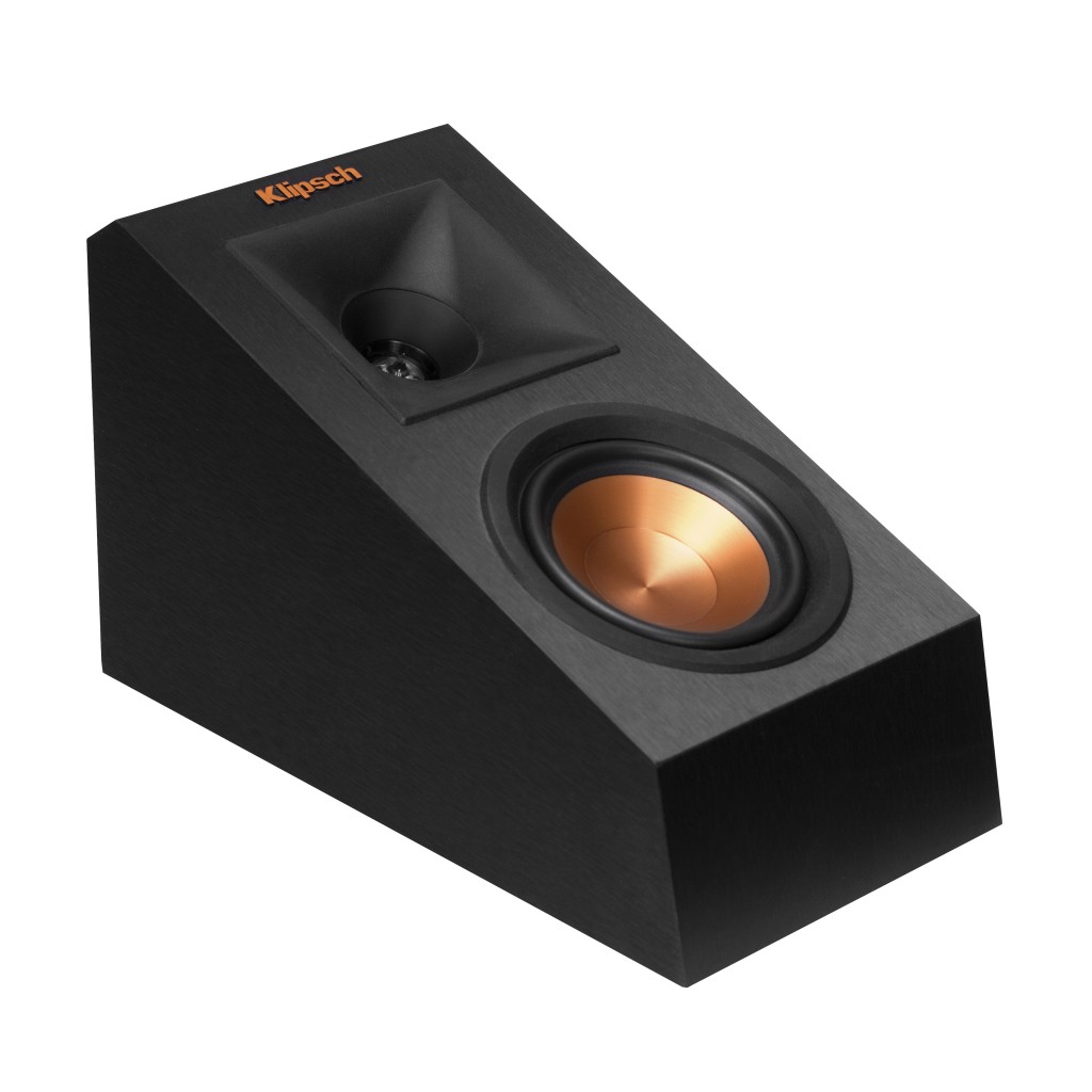 Klipsch's RP-140SA Dolby Atmos speaker assembly. Just add them to you existing speaker to attain Atmos performance capability.