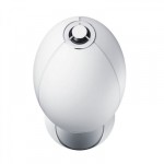 samsung – The top mounted high frequency driver, cleverly protected by the acoustic lense which spreads the sound.